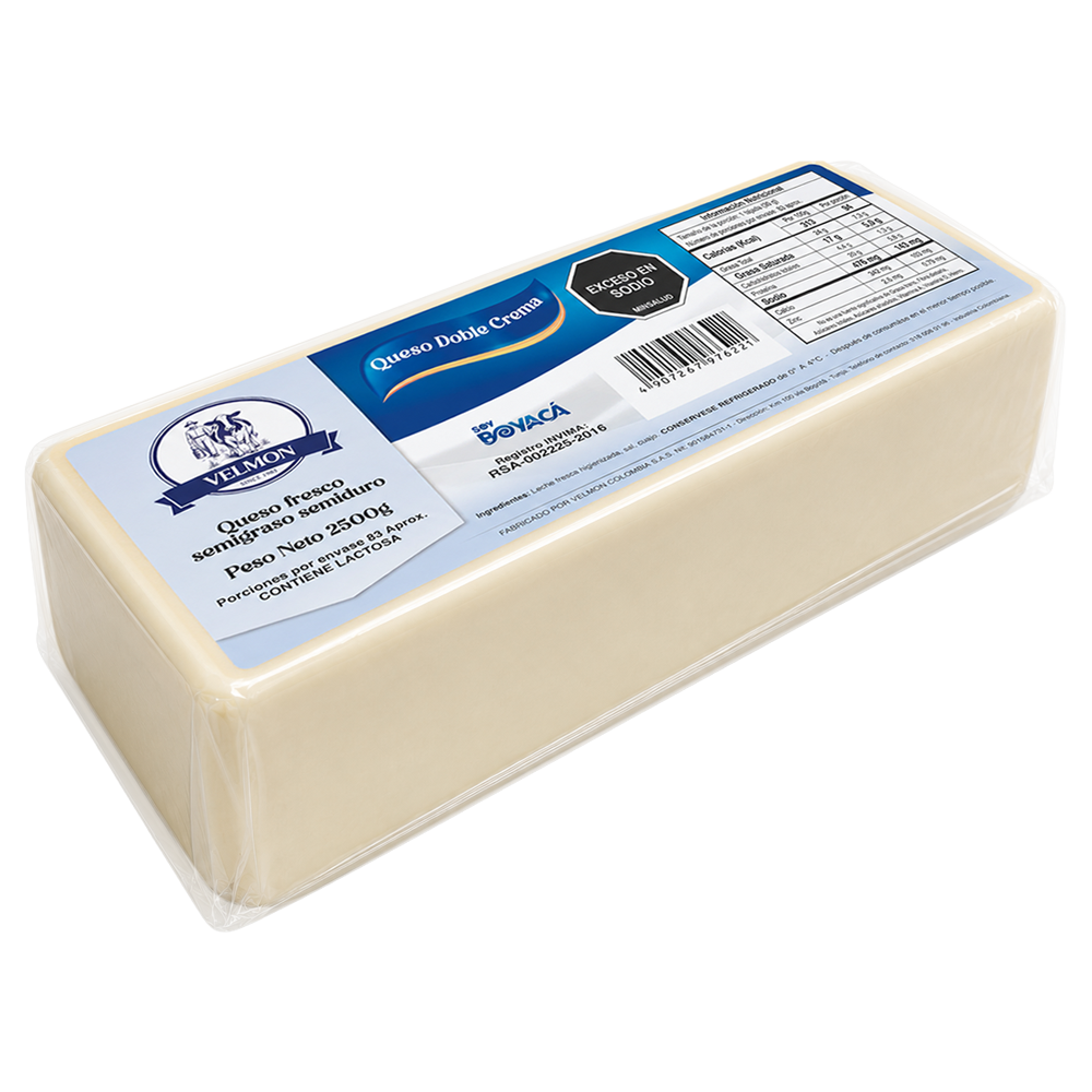 Queso Doble Crema 2500g