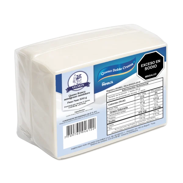 Queso Doble Crema 500g