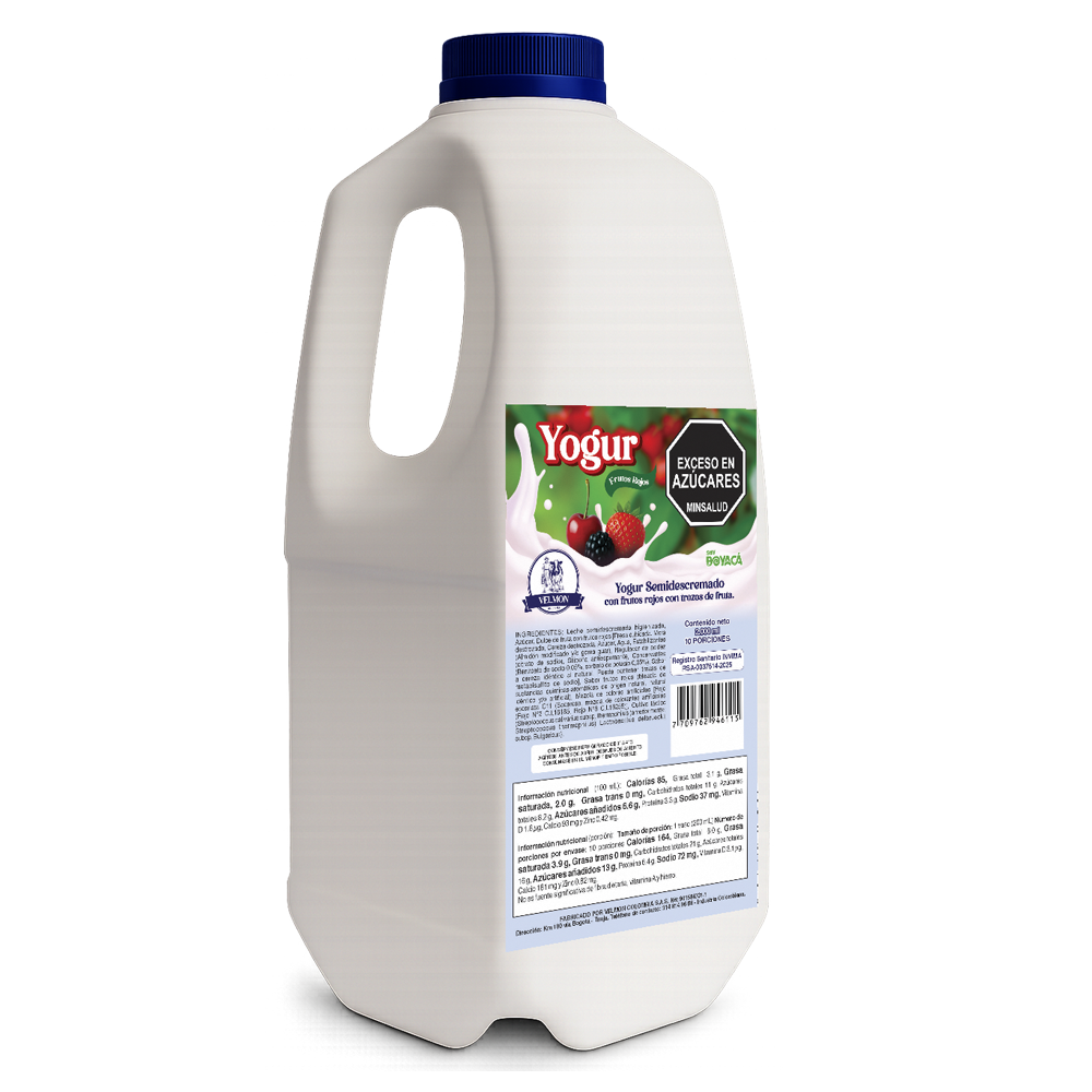 Yogur Frutos Rojos 2000ml