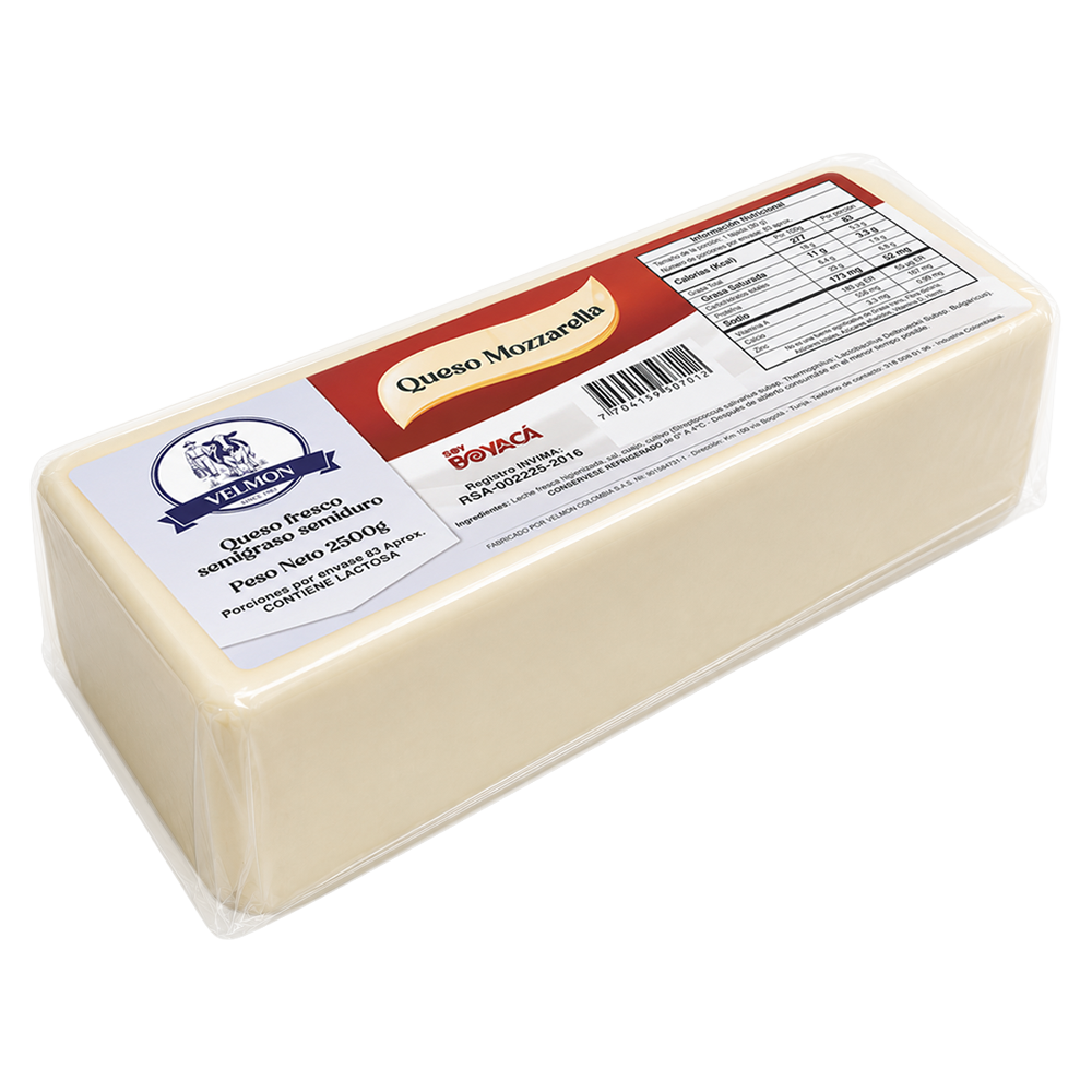 Queso Mozzarella 2500g