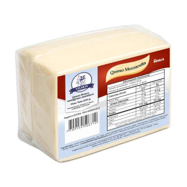 Queso Mozzarella 500g